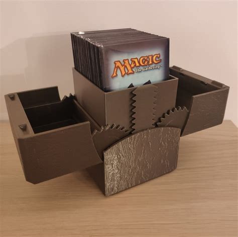 magic the gathering metal deck box|best mtg card storage box.